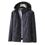 Women's Waterproof Floral - Patterned Jacket (Black XS) - Jacket | Zavonix