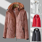 Women's Waterproof Floral - Patterned Jacket (White XS) - Jacket | Zavonix