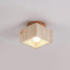 Wood Flush Mount Ceiling Light – Modern Cylindrical Design for Living Room, Bedroom, and Hallway 6