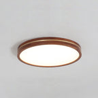 Wooden LED Flush Mount Ceiling Light with Dimmable Function – Modern Design for Indoor Spaces 3