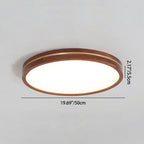 Wooden LED Flush Mount Ceiling Light with Dimmable Function – Modern Design for Indoor Spaces 7