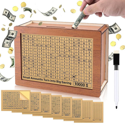 Wooden Savings Box Ð Stylish Design for Effective Money Saving 1