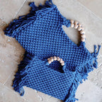 Woven Whimsy Crochet Bag (Blue S) - Women bags | Zavonix