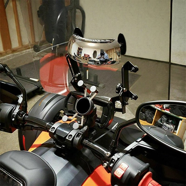 Wraparound Motorcycle Mirror 180 Degree Adjustable Angle Product Image 03