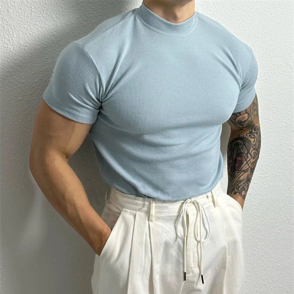 Wrenor Pastel Shirt — Soft Casual Shirt with Tailored Fit (Sky blue S) - | Zavonix