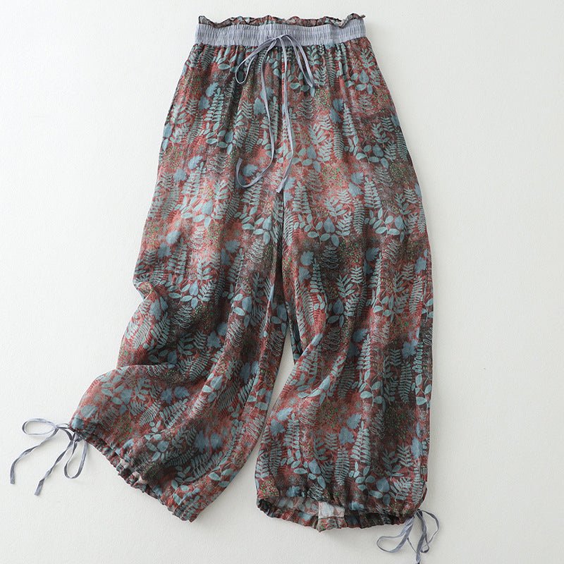 Wyntera — Breathable Linen Pants with Adjustable Drawstring Hems (XS ) - | Zavonix