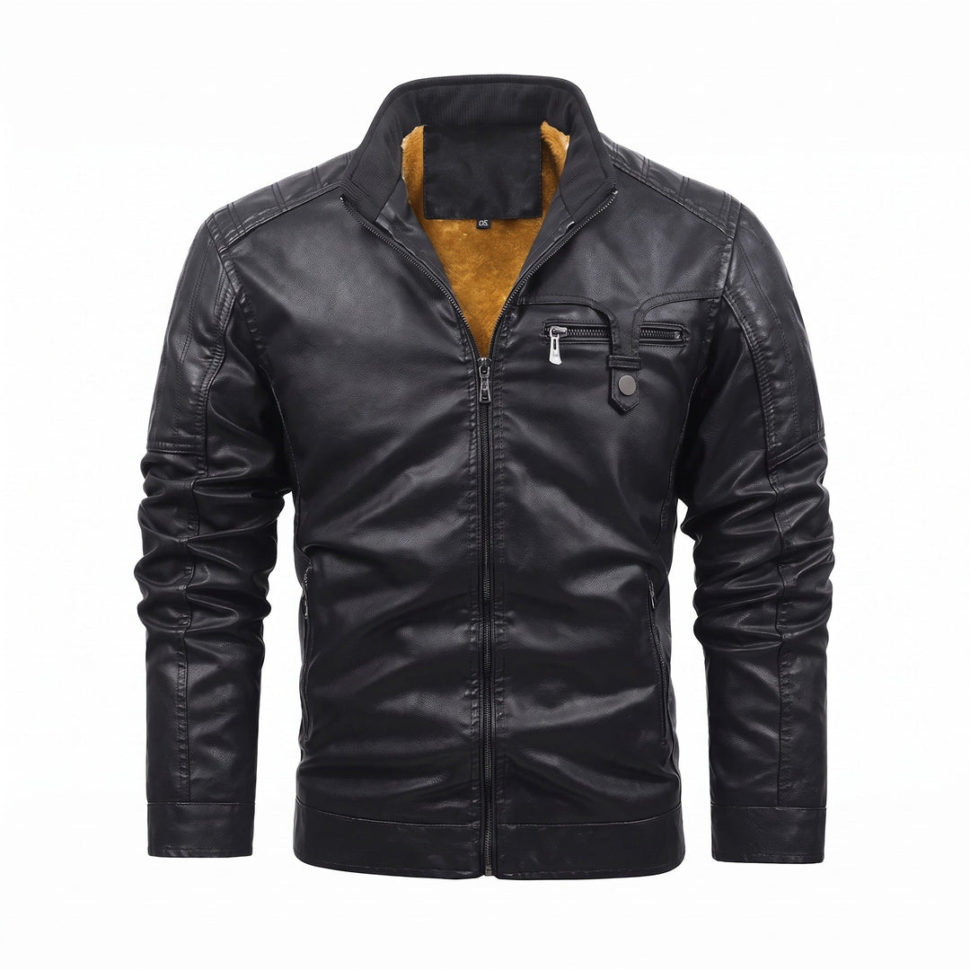 Xerthumont Fleece-Lined Leather Jacket product image 1