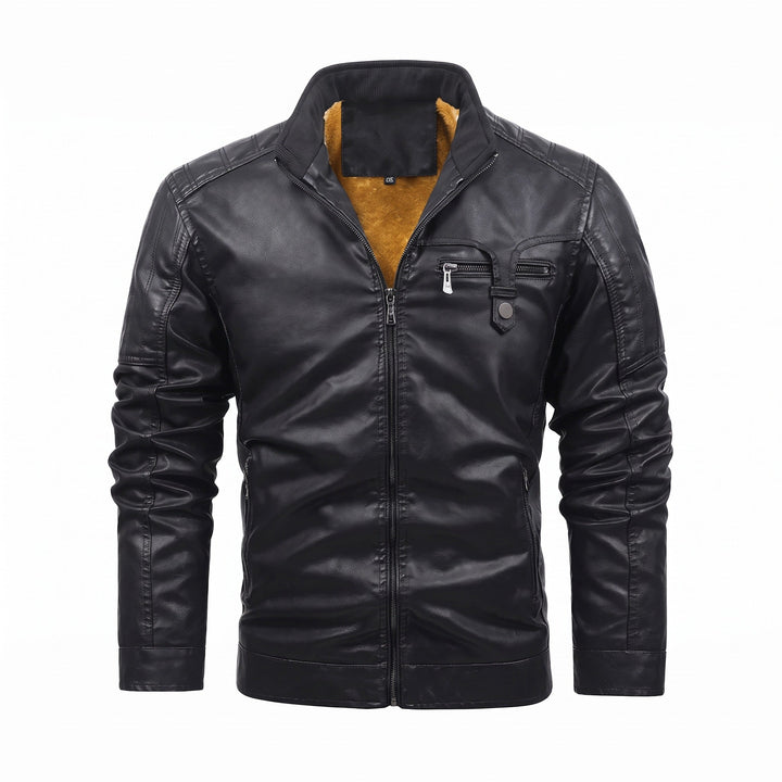 Xerthumont Fleece-Lined Leather Jacket product image 1