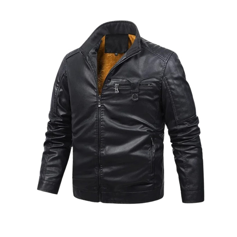 Xerthumont Fleece-Lined Leather Jacket product image 2