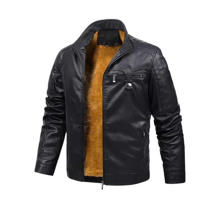 Xerthumont Fleece-Lined Leather Jacket product image 3