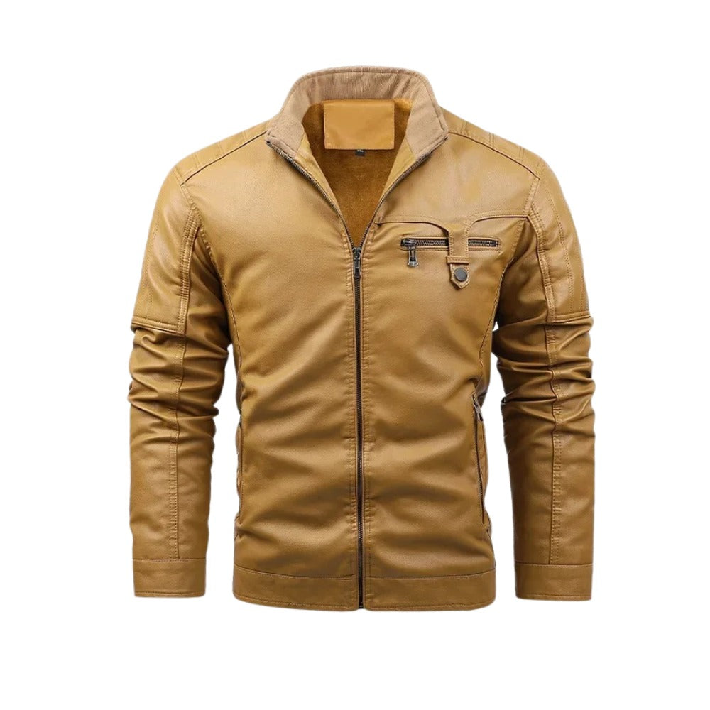Xerthumont Fleece-Lined Leather Jacket product image 6