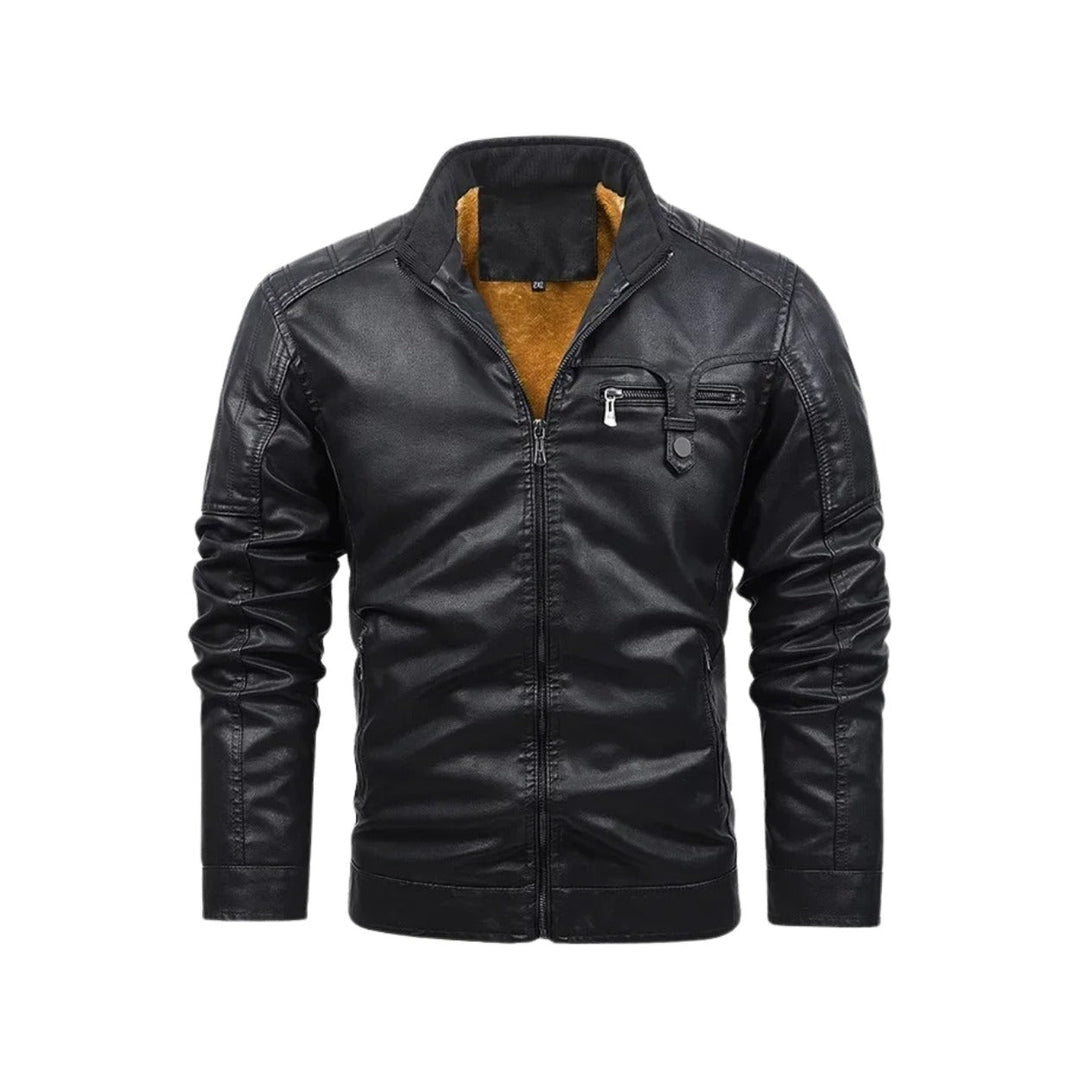 Xerthumont Fleece-Lined Leather Jacket product image 7