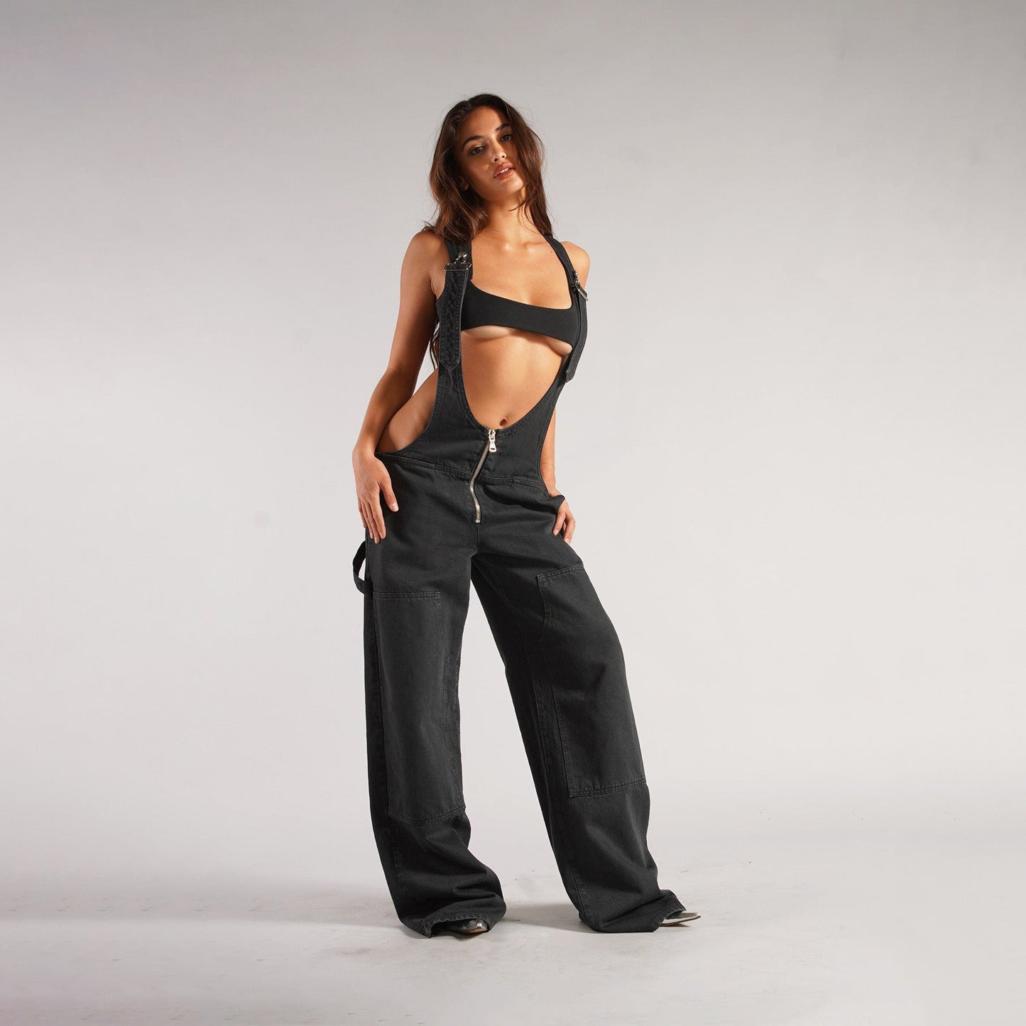 Yara Denim Y2K Overalls | Stylish Wide Leg Design, Cotton Jumpsuit for Women