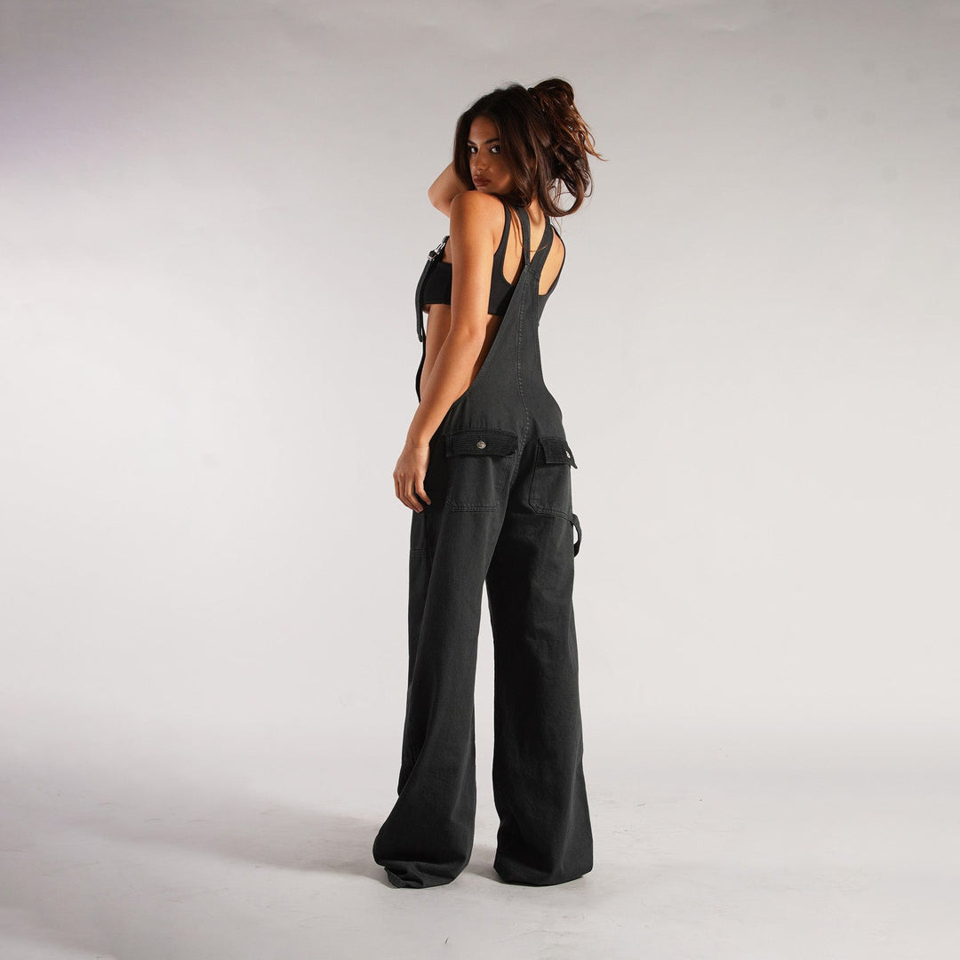Yara Denim Y2K Overalls | Stylish Wide Leg Design, Cotton Jumpsuit for Women