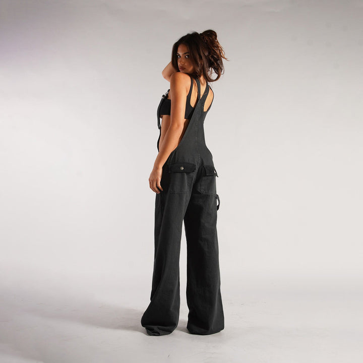 Yara Denim Y2K Overalls | Stylish Wide Leg Design, Cotton Jumpsuit for Women