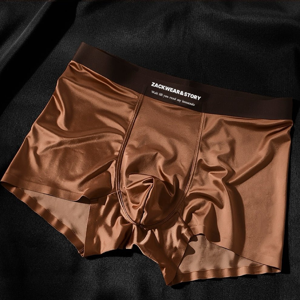 ZACKWEAR & STORY - Glacier Silk Ease Boxers (Bronze S) - | Zavonix