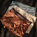 ZACKWEAR & STORY - Glacier Silk Ease Boxers (Ivory Beige S) - | Zavonix