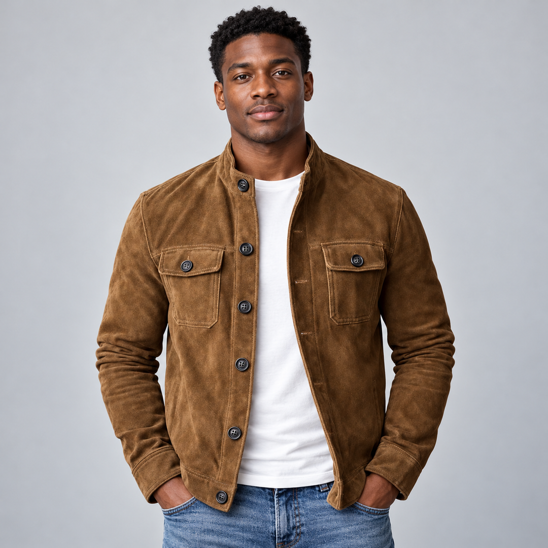 Zaldrencourt Suede Trucker Jacket product image 3