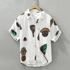 Zaren — Artistic Cubist Tribal Shirt in Soft Breathable Fabric (Green XS) - | Zavonix