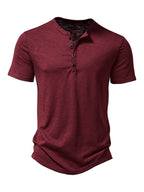 Zayden Tee — Men's Casual Cotton - Polyester Blend Shirt with Regular Fit (Red S) - T-Shirts | Zavonix