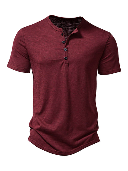 Zayden Tee — Men's Casual Cotton - Polyester Blend Shirt with Regular Fit (Red S) - T-Shirts | Zavonix