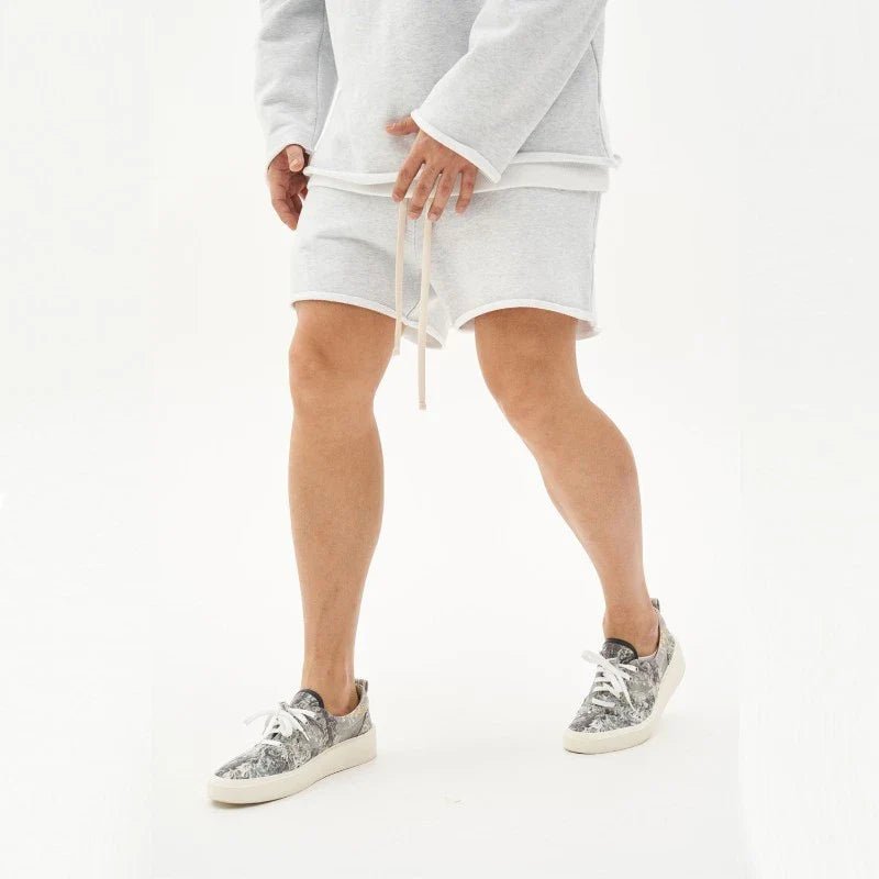 Zephyr Shorts — Moisture - Wicking Cotton Activewear Shorts (Light Gray XS) - | Zavonix