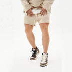 Zephyr Shorts — Moisture - Wicking Cotton Activewear Shorts (Khaki XS) - | Zavonix