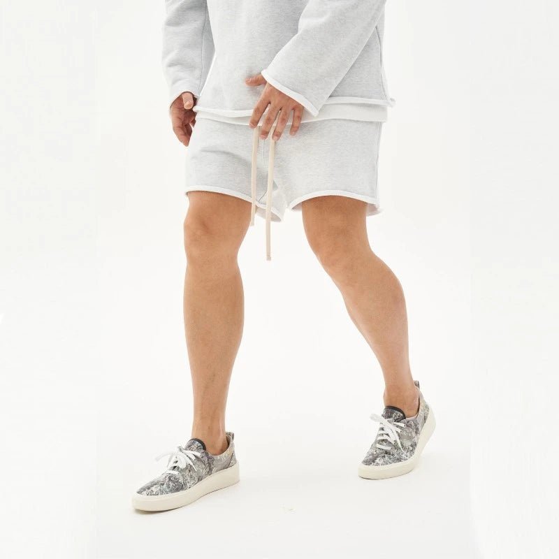 Zephyr Shorts — Moisture - Wicking Cotton Activewear Shorts (Light Gray XS) - | Zavonix