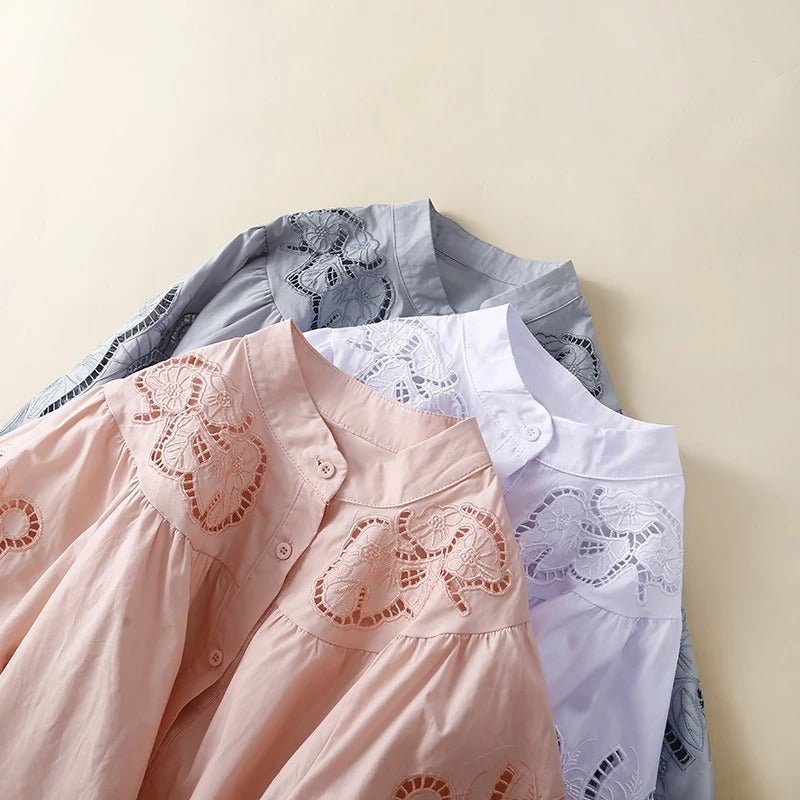 ZephyraLoom™ Blouse — Embrace Unmatched Elegance and Featherlight Freedom All Day (Pink XS) - | Zavonix