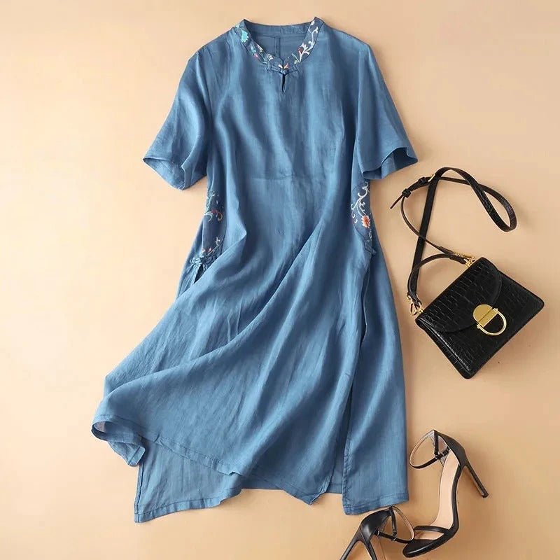 ZephyraLuxe™ Dress — Elevate Your Confidence with Featherlight Power and Timeless Grace (Blue XS) - | Zavonix