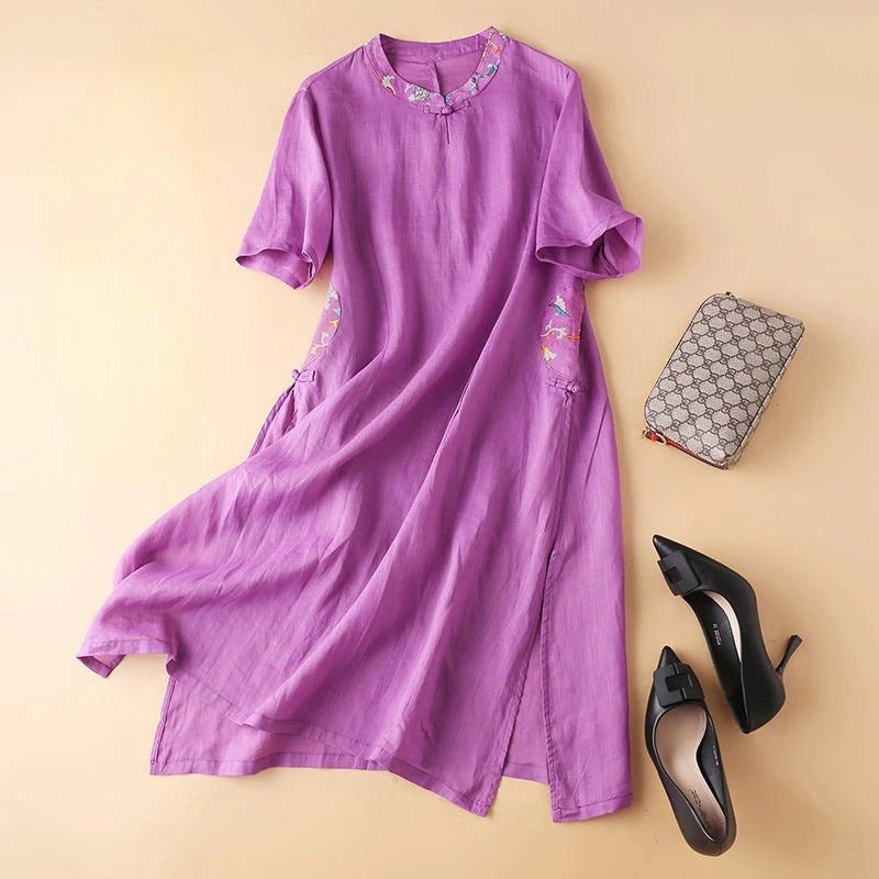 ZephyraLuxe™ Dress — Elevate Your Confidence with Featherlight Power and Timeless Grace (Purple XS) - | Zavonix