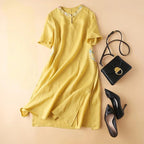 ZephyraLuxe™ Dress — Elevate Your Confidence with Featherlight Power and Timeless Grace (Yellow XS) - | Zavonix