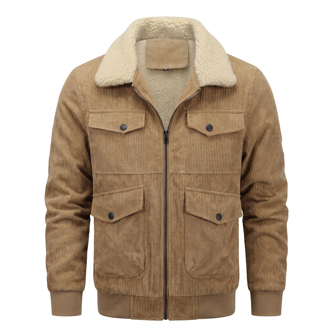 Zerquastan Sherpa-Collar Corduroy Jacket product image 1