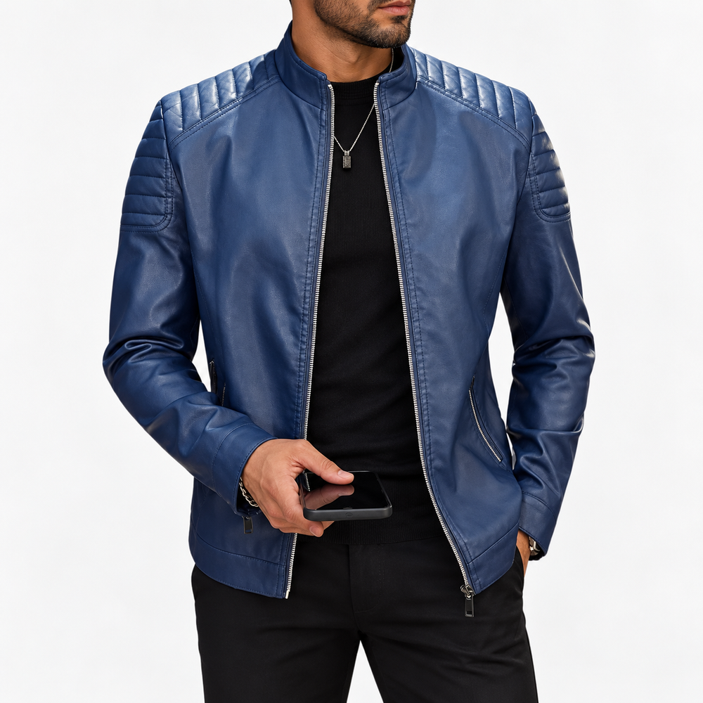 Zhaumrith Quilted Leather Jacket product image 2