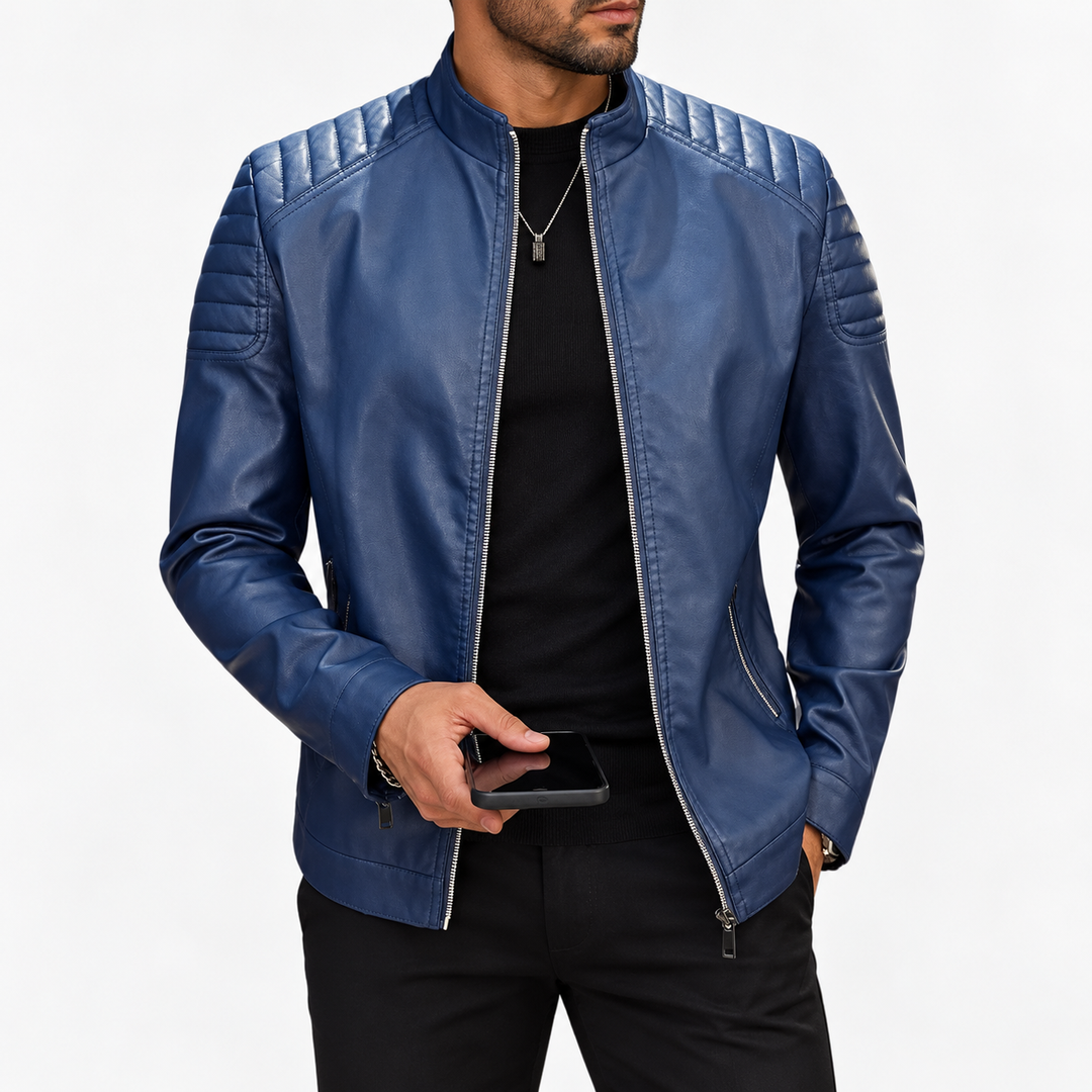 Zhaumrith Quilted Leather Jacket product image 2