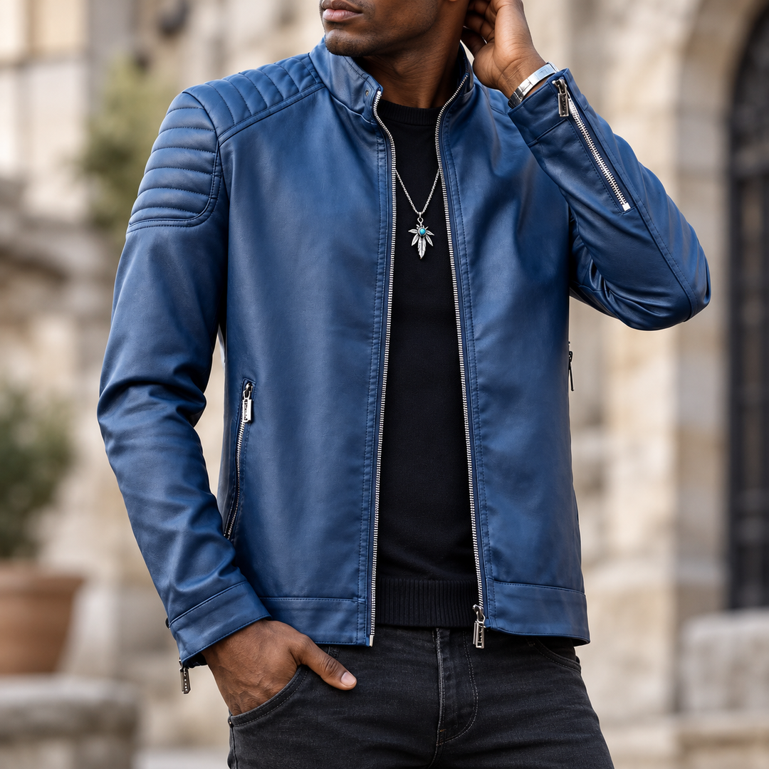Zhaumrith Quilted Leather Jacket product image 6