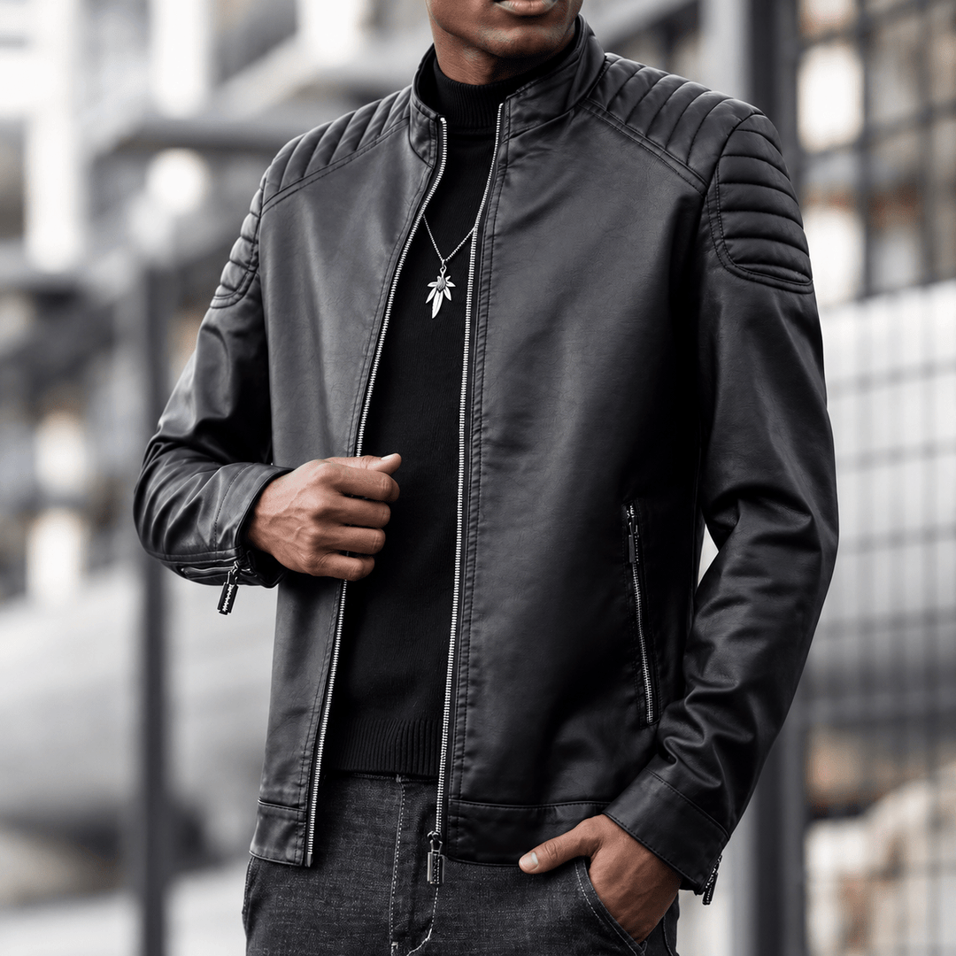 Zhaumrith Quilted Leather Jacket product image 11