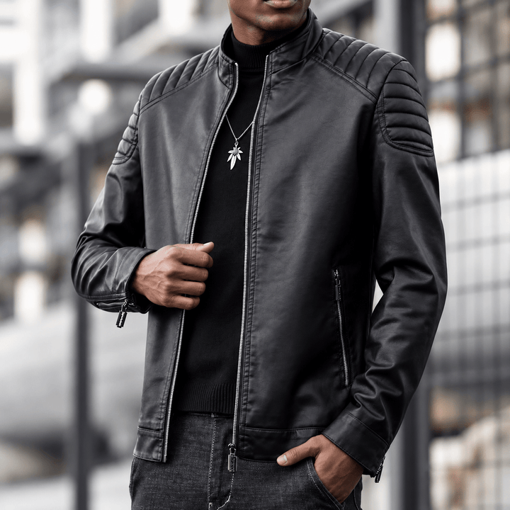 Zhaumrith Quilted Leather Jacket product image 11