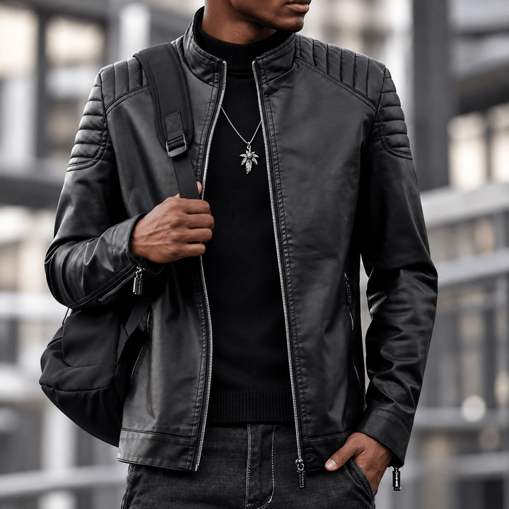 Zhaumrith Quilted Leather Jacket product image 12