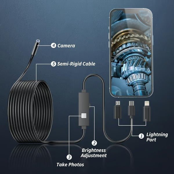 ZoomGlide – Portable Phone Compatible Inspection Camera (BUY 1 ) - | Zavonix