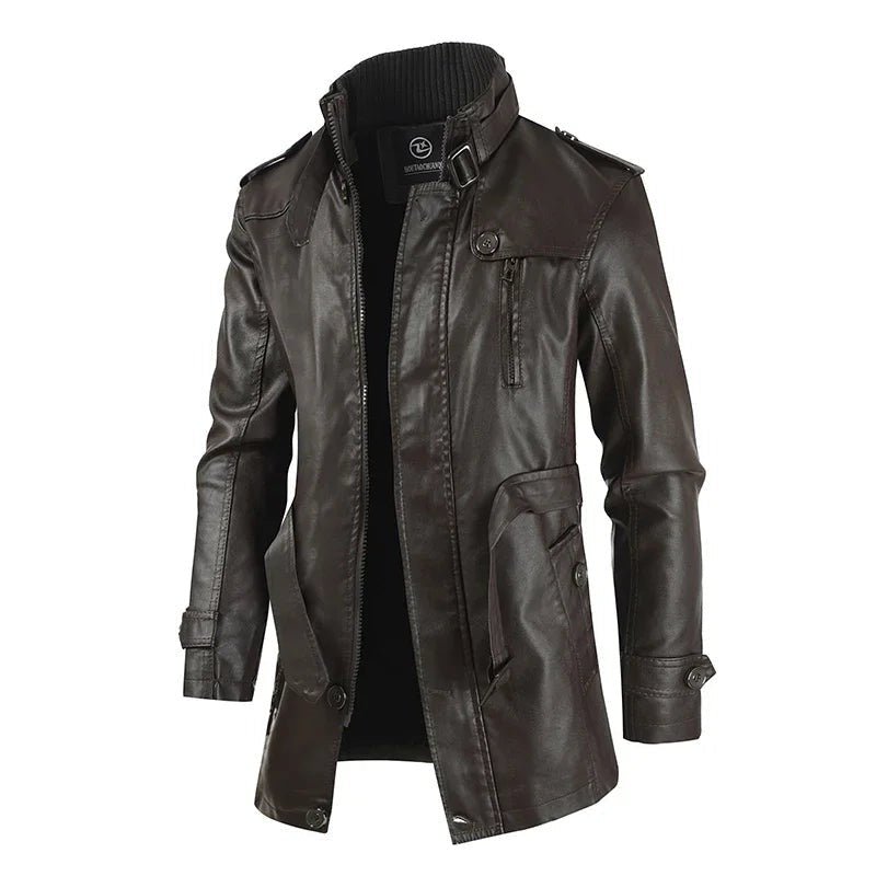 Zulverdan Long Leather Coat product image 2