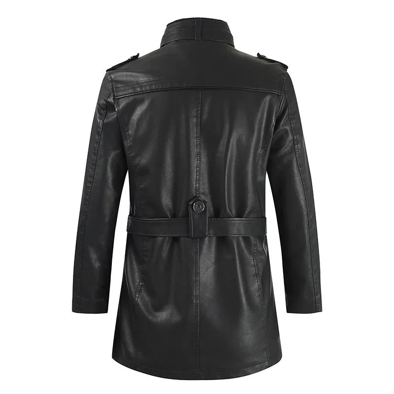 Zulverdan Long Leather Coat product image 3