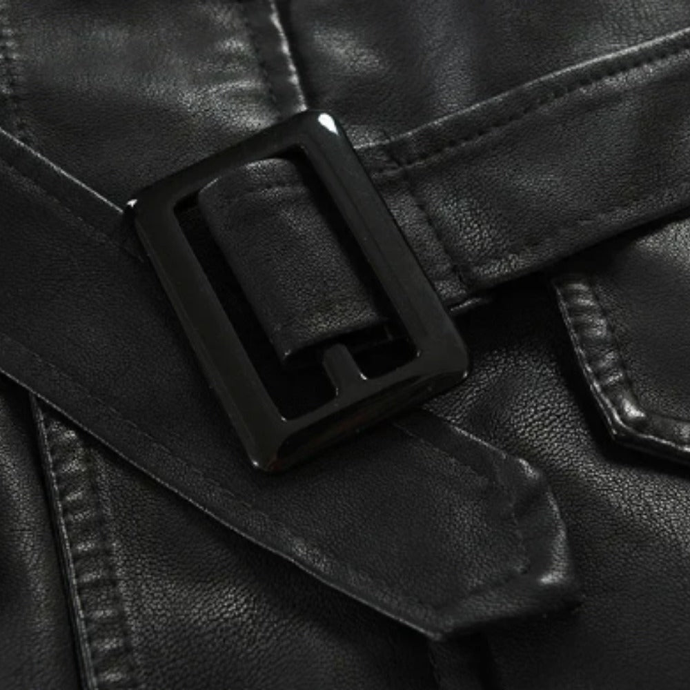 Zulverdan Long Leather Coat product image 7
