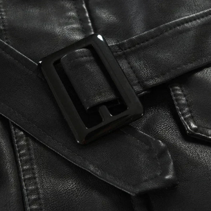 Zulverdan Long Leather Coat product image 7