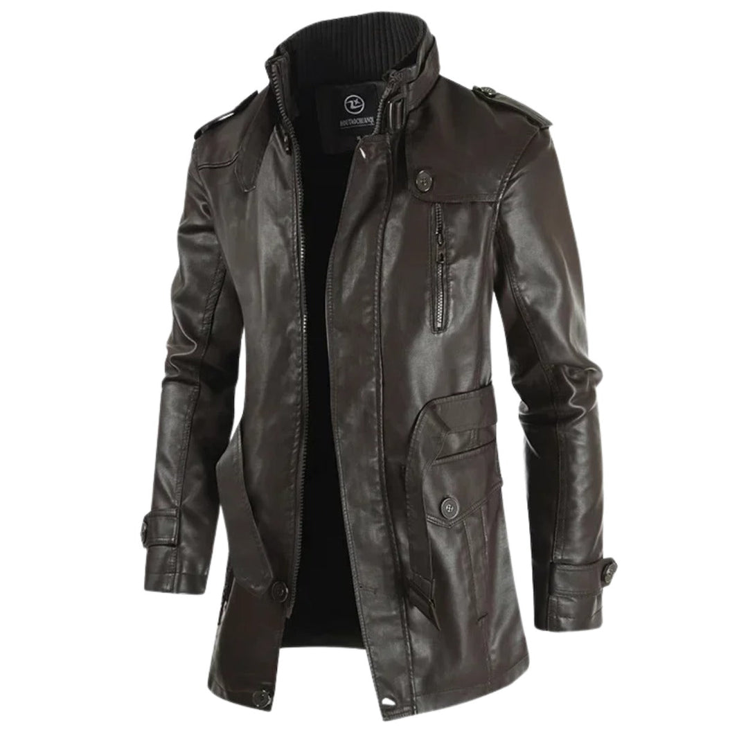 Zulverdan Long Leather Coat product image 9