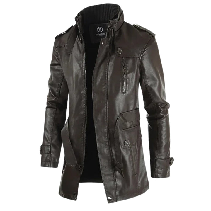 Zulverdan Long Leather Coat product image 9