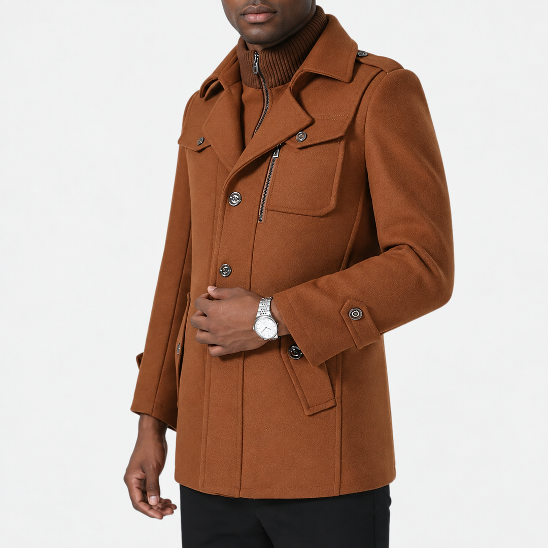 Zyndravel Double-Collar Car Coat product image 2
