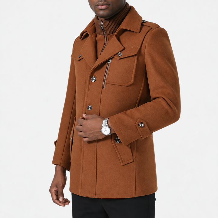 Zyndravel Double-Collar Car Coat product image 2