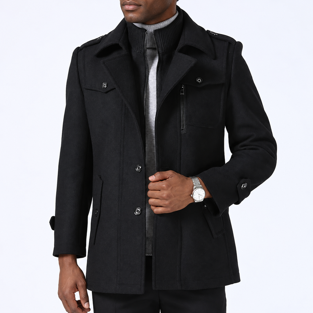 Zyndravel Double-Collar Car Coat product image 3