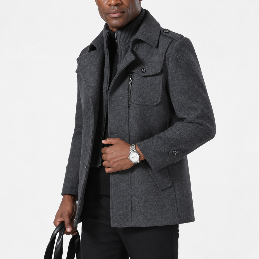 Zyndravel Double-Collar Car Coat product image 6